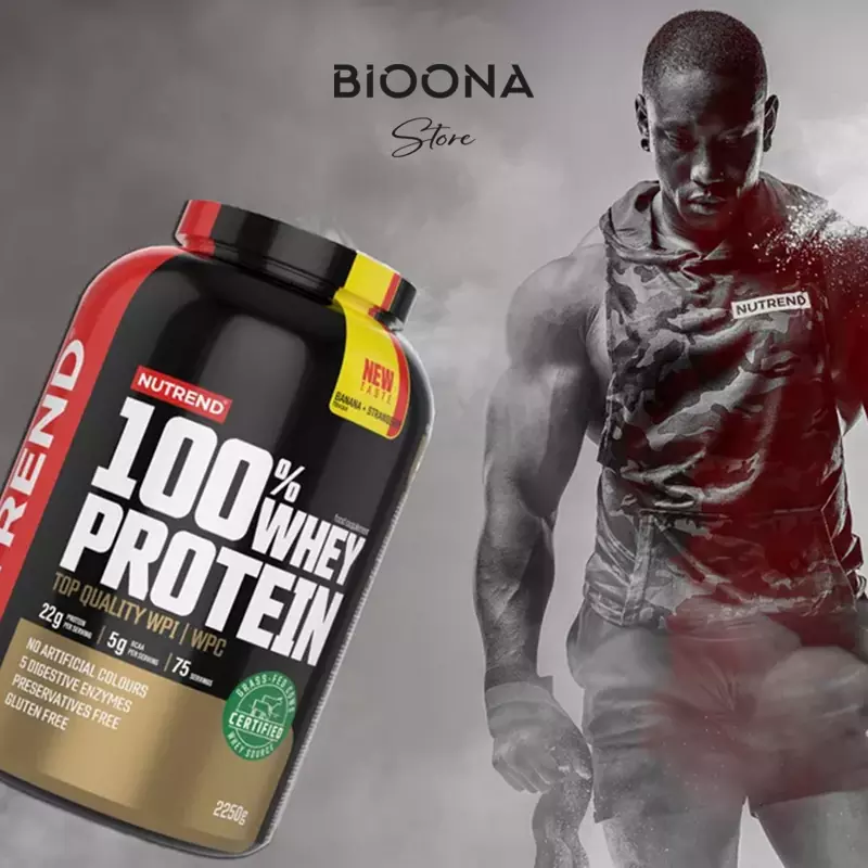 مکمل پروتئین وی ناترند Nutrend Deluxe 100 Whey