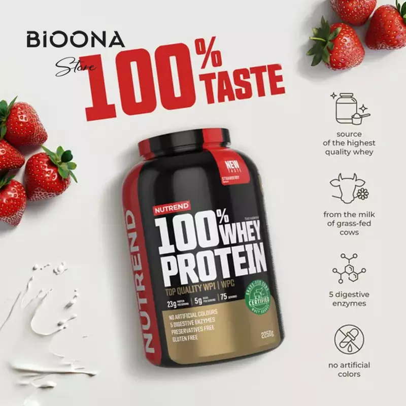 مکمل پروتئین وی ناترند Nutrend Deluxe 100 Whey