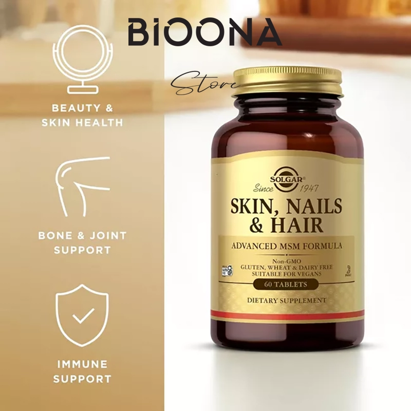 مکمل تقویت‌کننده پوست، مو و ناخن سولگار (Solgar Skin, Nails & Hair with MSM)