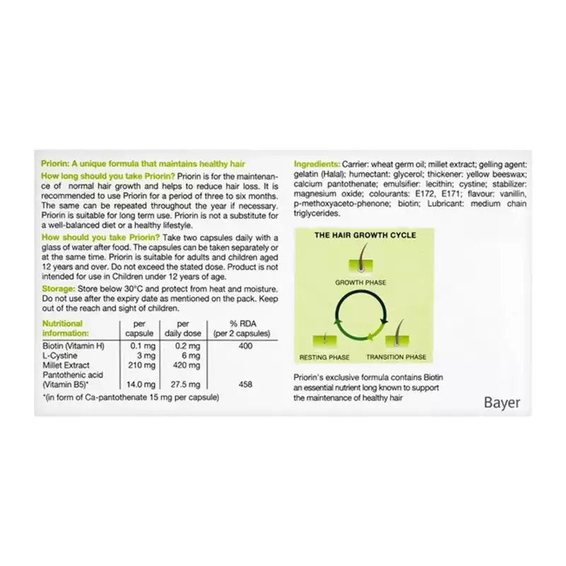 قرص پریورین (Priorin) آلمانی