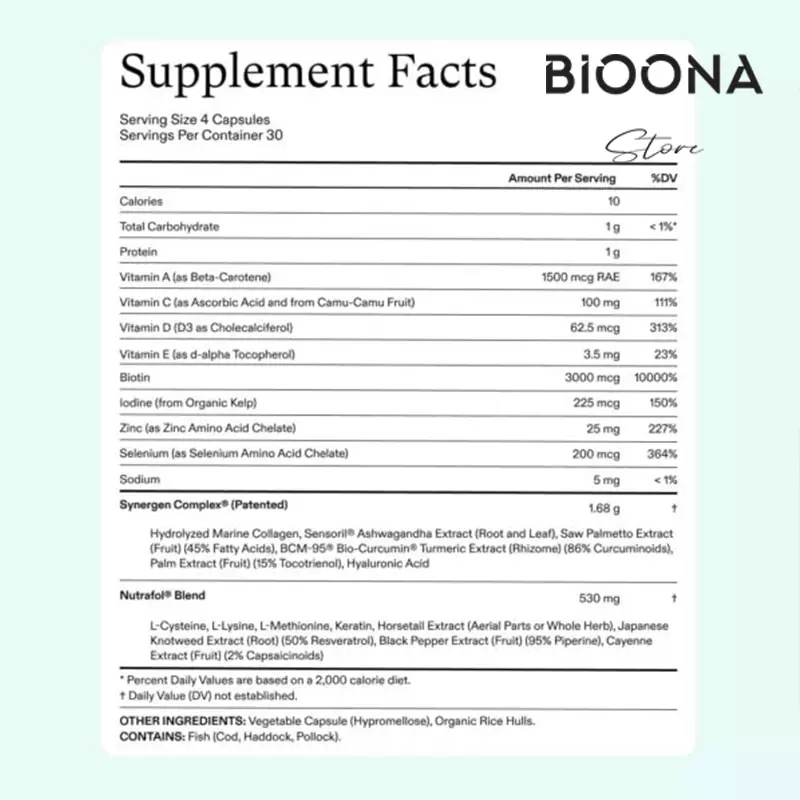 مکمل ضد ریزش موی نوترافول بانوان (Nutrafol Women)