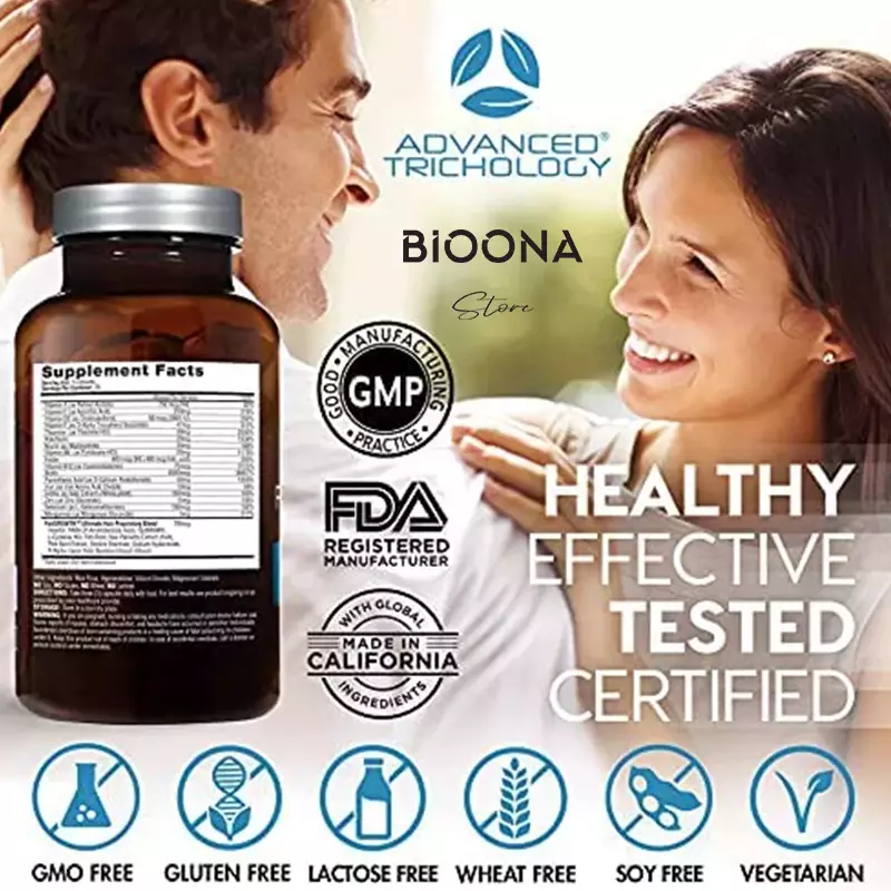 مکمل ضد ریزش مو Foli Growth برند Advance Trichology با کیفیت