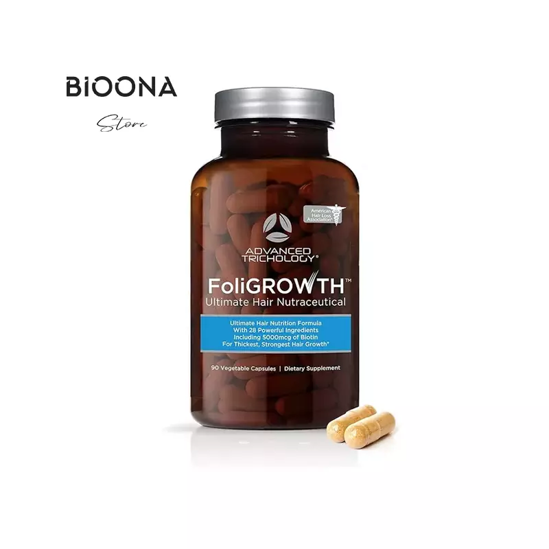 مکمل ضد ریزش مو Foli Growth برند Advance Trichology با کیفیت