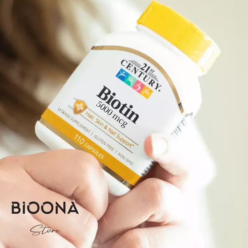 کپسول بیوتین با دوز 5000 میکروگرم – برند 21st Century