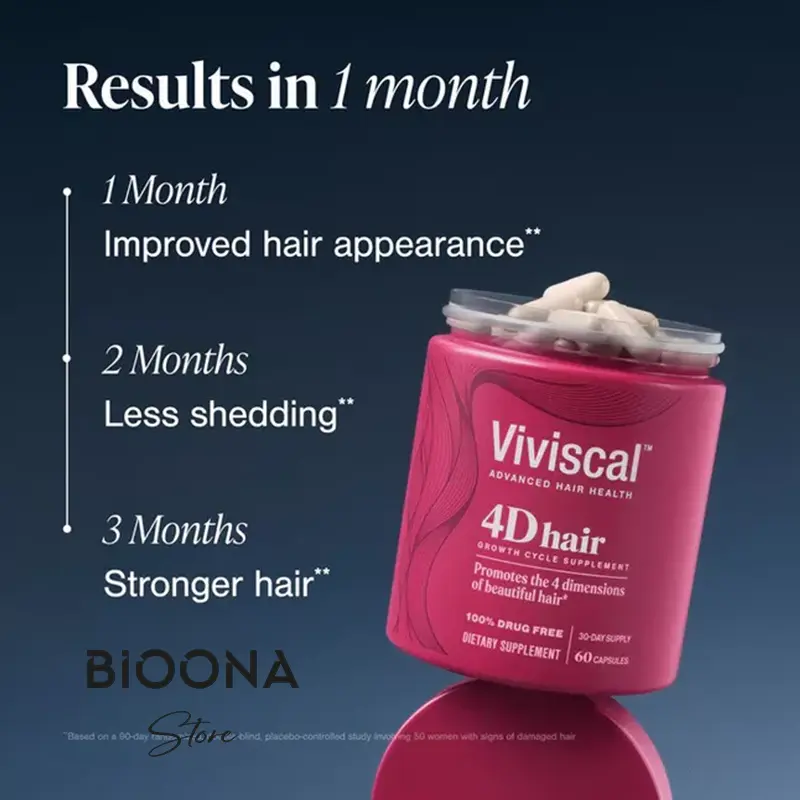 مکمل تقویت رشد مو ویویسکال 4 بعدی مخصوص بانوان