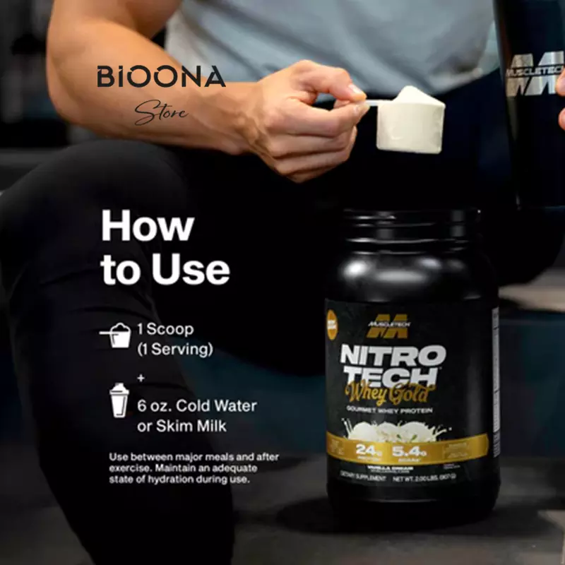 پروتئین نیتروتک وی گلد ماسل‌تک با فرمولی نوآورانه | بیونا استور