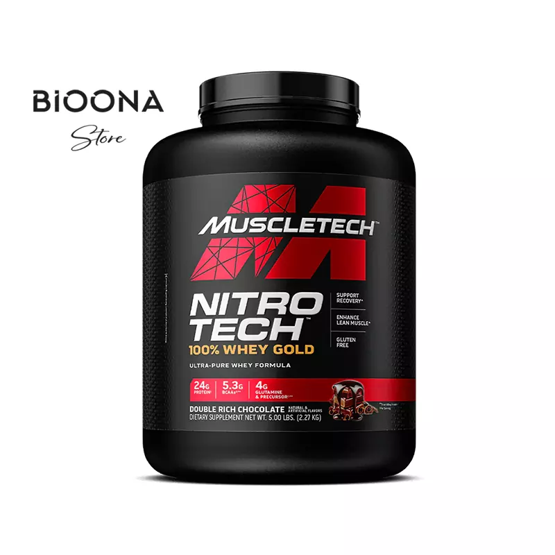 پروتئین نیتروتک وی گلد ماسل‌تک با فرمولی نوآورانه | بیونا استور