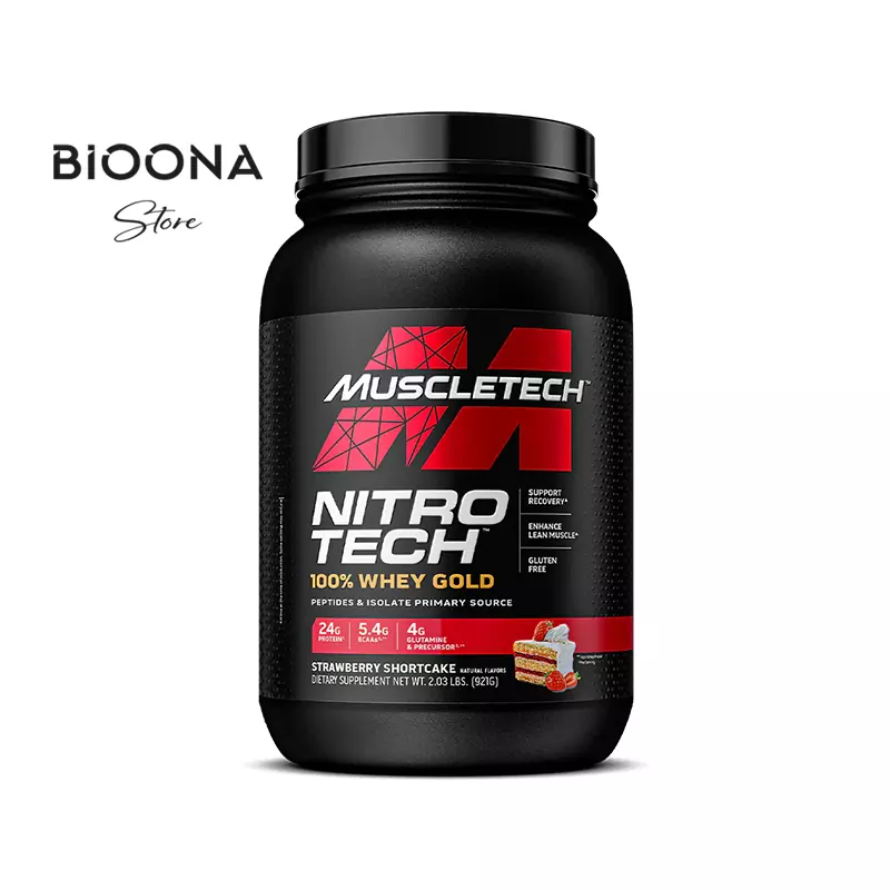 پروتئین نیتروتک وی گلد ماسل‌تک با فرمولی نوآورانه | بیونا استور