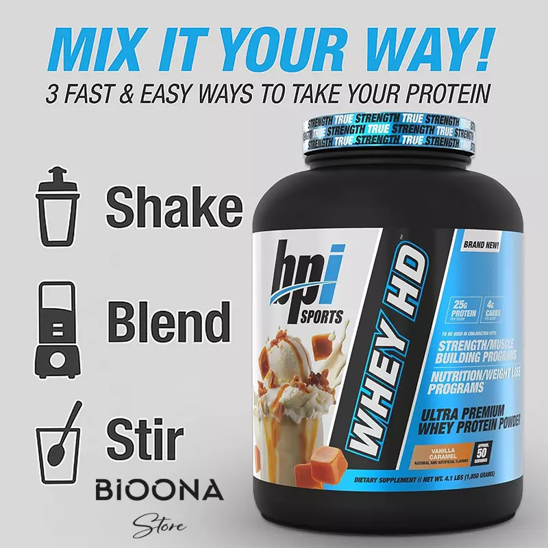 پروتئین وی اچ دی بی‌پی‌آی (BPI Whey HD) مناسب عضله‌سازی و حفظ تناسب اندام