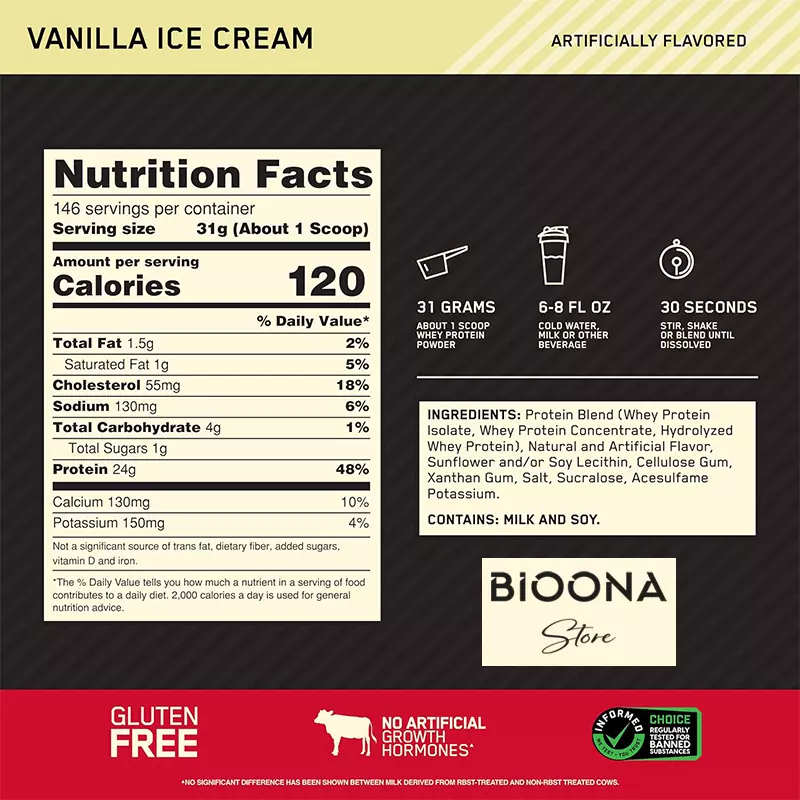 پروتئین وی گلد استاندارد 100 درصد اپتیموم نوتریشن Optimum Nutrition