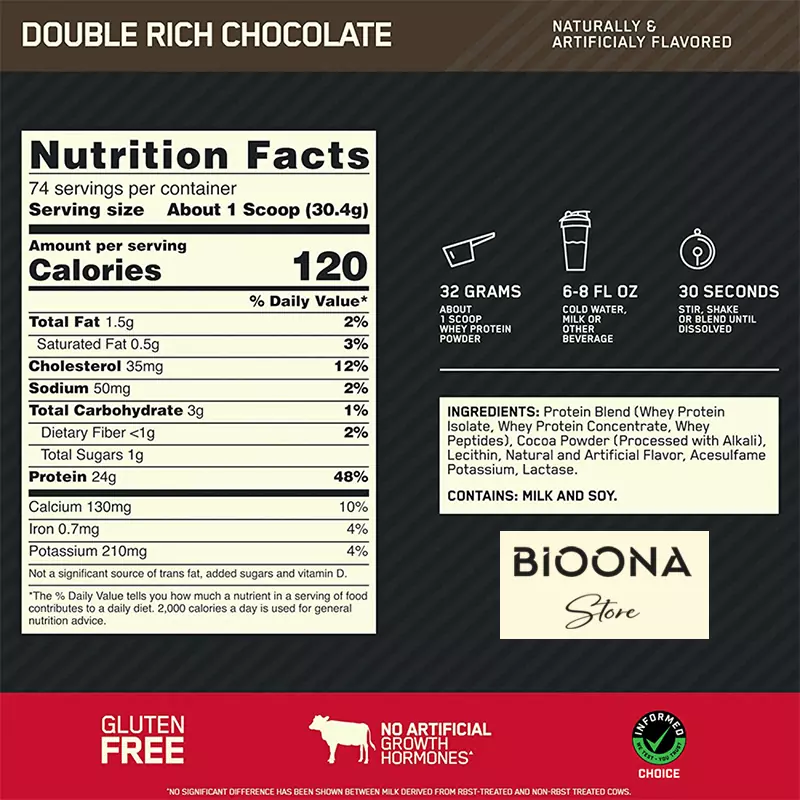 پروتئین وی گلد استاندارد اپتیموم نوتریشن Optimum Nutrition Gold Standard